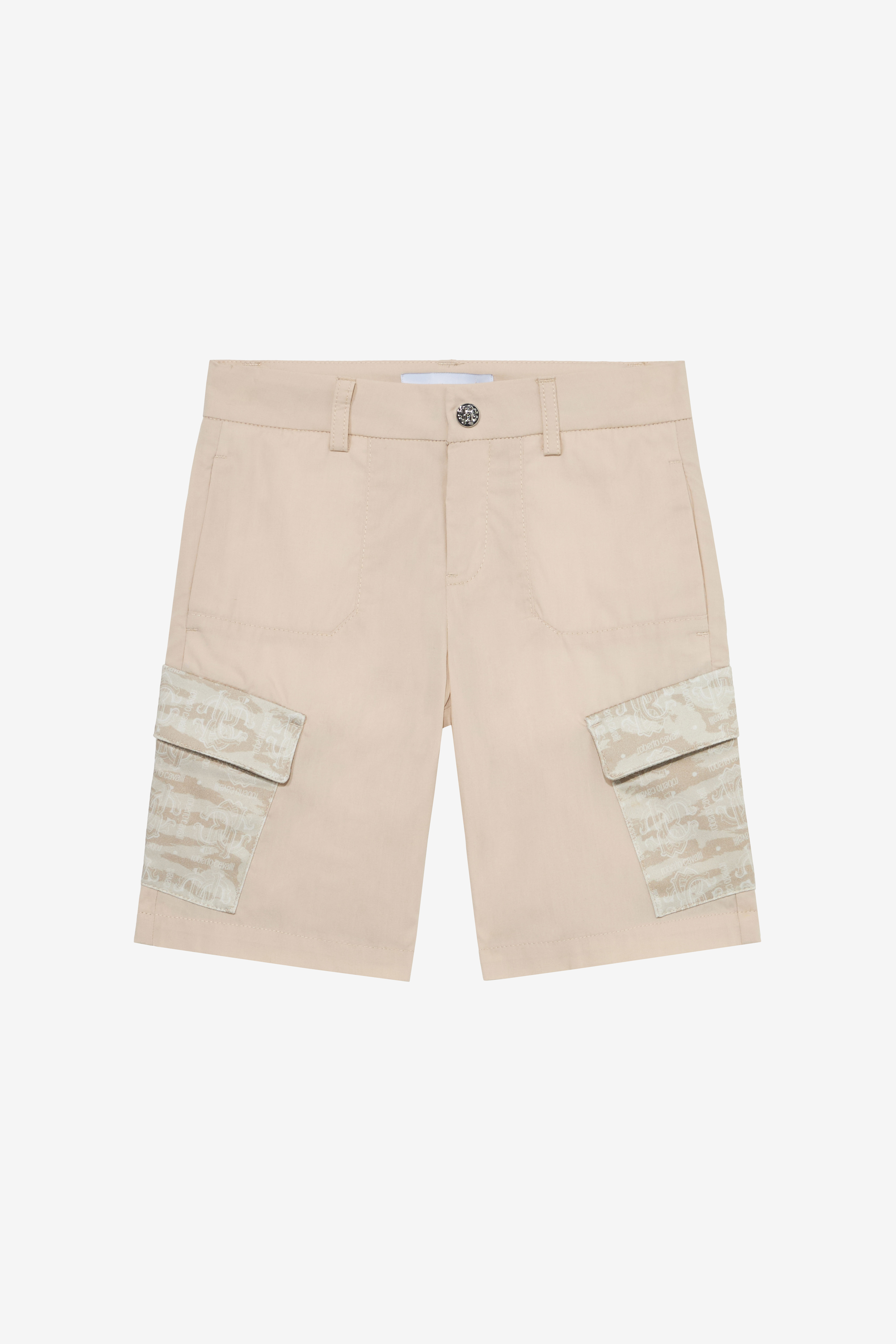 JU Bermudas de algodón con bolsillos BEIGE UJT25D-CH004
