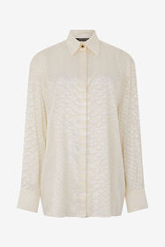 RC Serpentine Print Shirt WHITE WWT700-HES36
