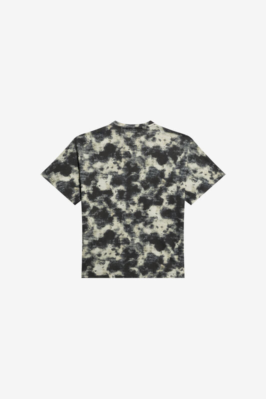 JU T-Shirt In Cotone con Stampa  Camouflage CAMOU BLACK WJT60O-JFR15