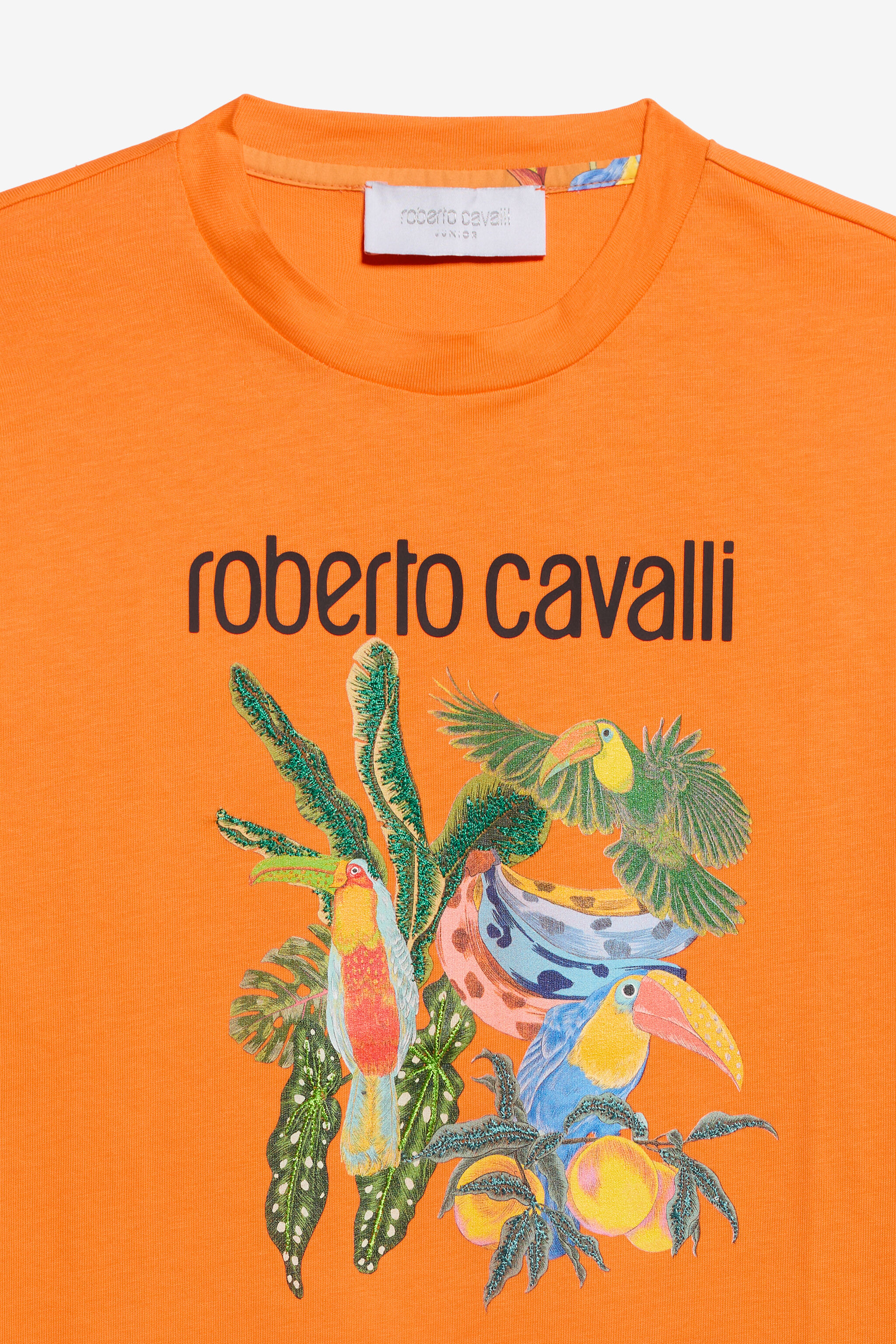 JU T-shirt Stampa Tropical  ORANGE B.OF PARDISE WJT62D-JD001