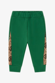 JU Sweatpants With Logo-Branded Inserts Green TJT232-CF050