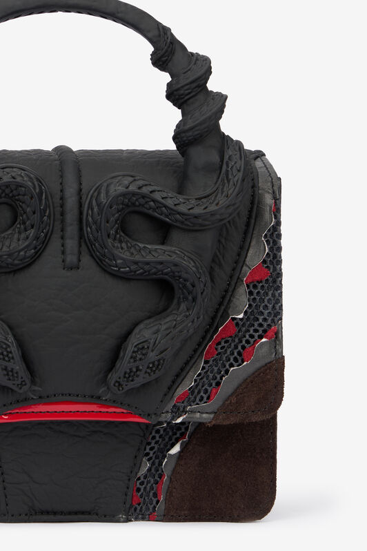 RC Tasche In Rot Und Schwarz Mit Schlangen NERO/ROSSO VWB003-PZS69
