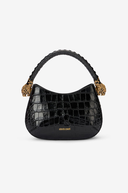 RC Bolso hobo Roar mediano con joya de tigres Negro TWB002-PZ975