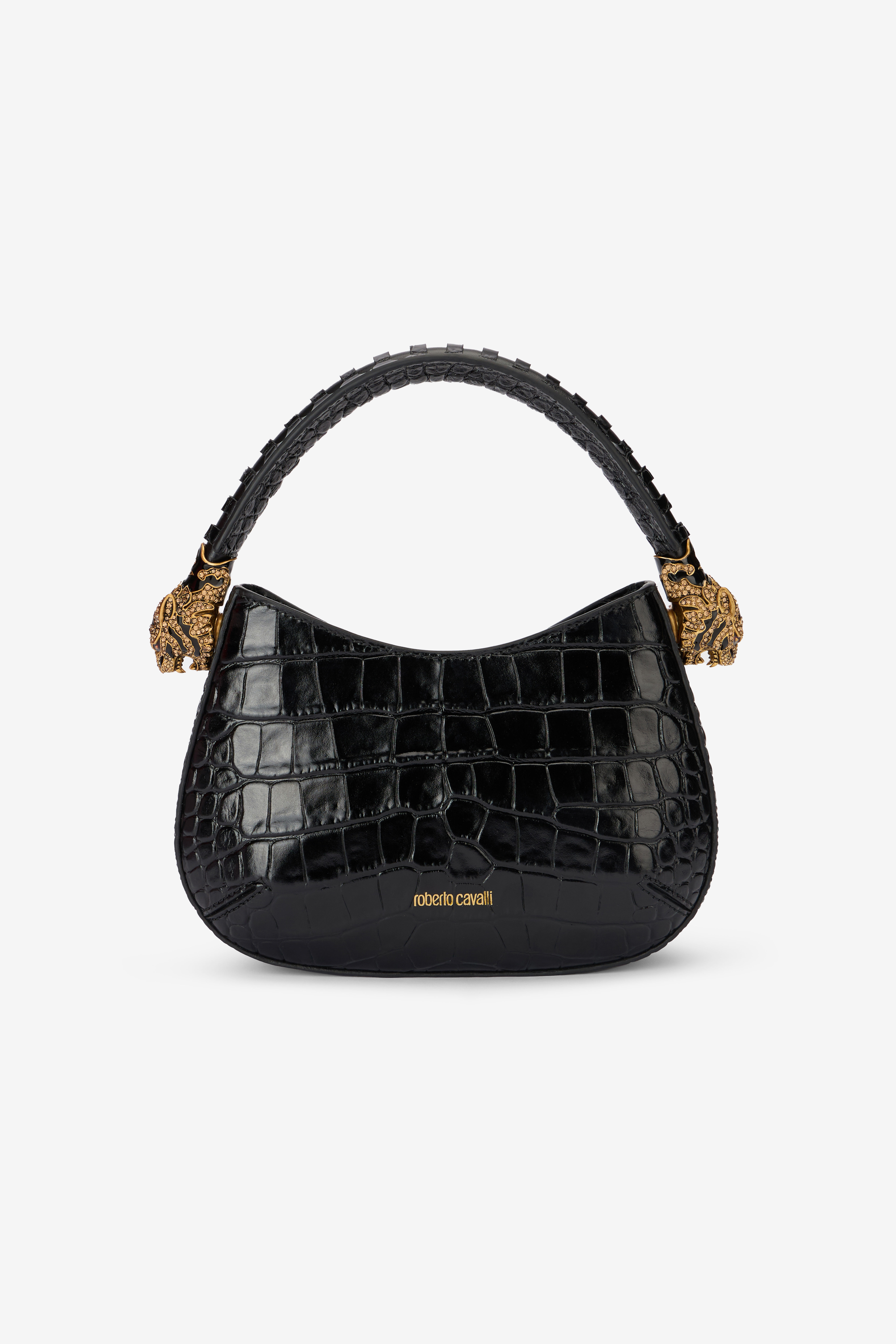 RC Bolso hobo Roar mediano con joya de tigres Negro TWB002-PZ975