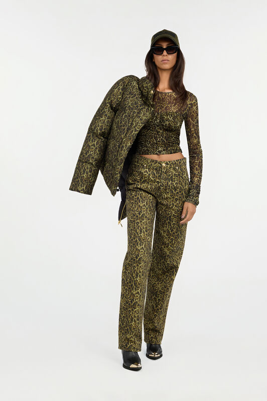 JC T-Shirt mit Leoparden-Print VERDE 185 VFT214-VF337