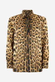 RC Silk Shirt with Jaguar Print NATURAL WQT704-9HQ71
