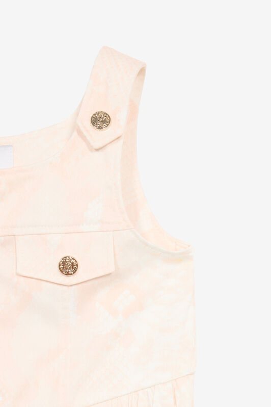 JU Vestido Con Estampado Piel De Serpiente Rosa UJT10D-6SO53