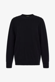 RC Crew-neck pullover Black TKM621-MQ001