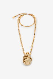 RC Collier en or vieilli avec pendentif et serpent OLD GOLD WWG013-AM001
