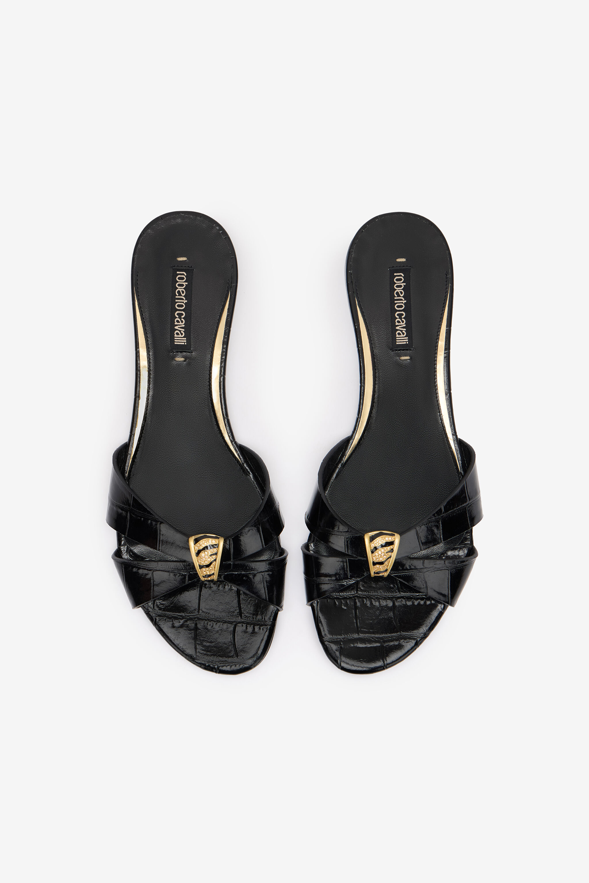 RC Slipper Mit Schmuckapplikation Schwarz VKS023-PZ579