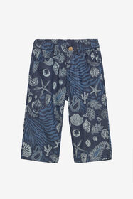 JU Marine-Print Shorts Dark blue UJJ200-DYO39