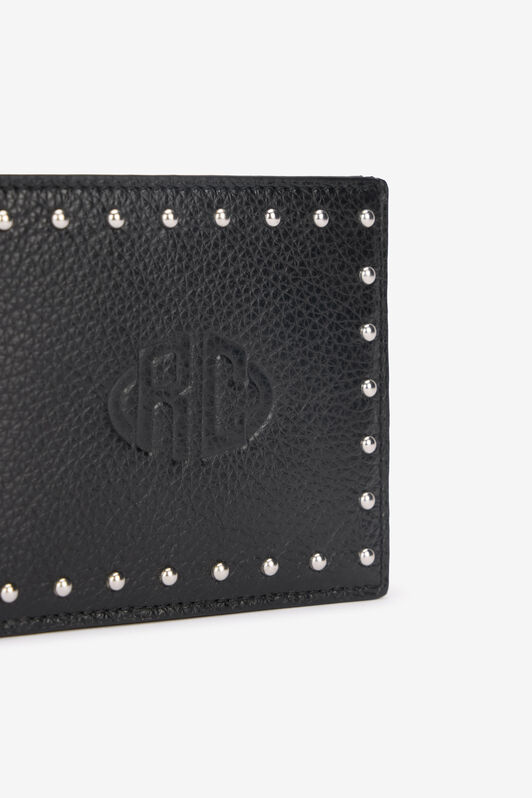 RC Cartera De Piel Con Tachuelas Negro VRA005-PZB05