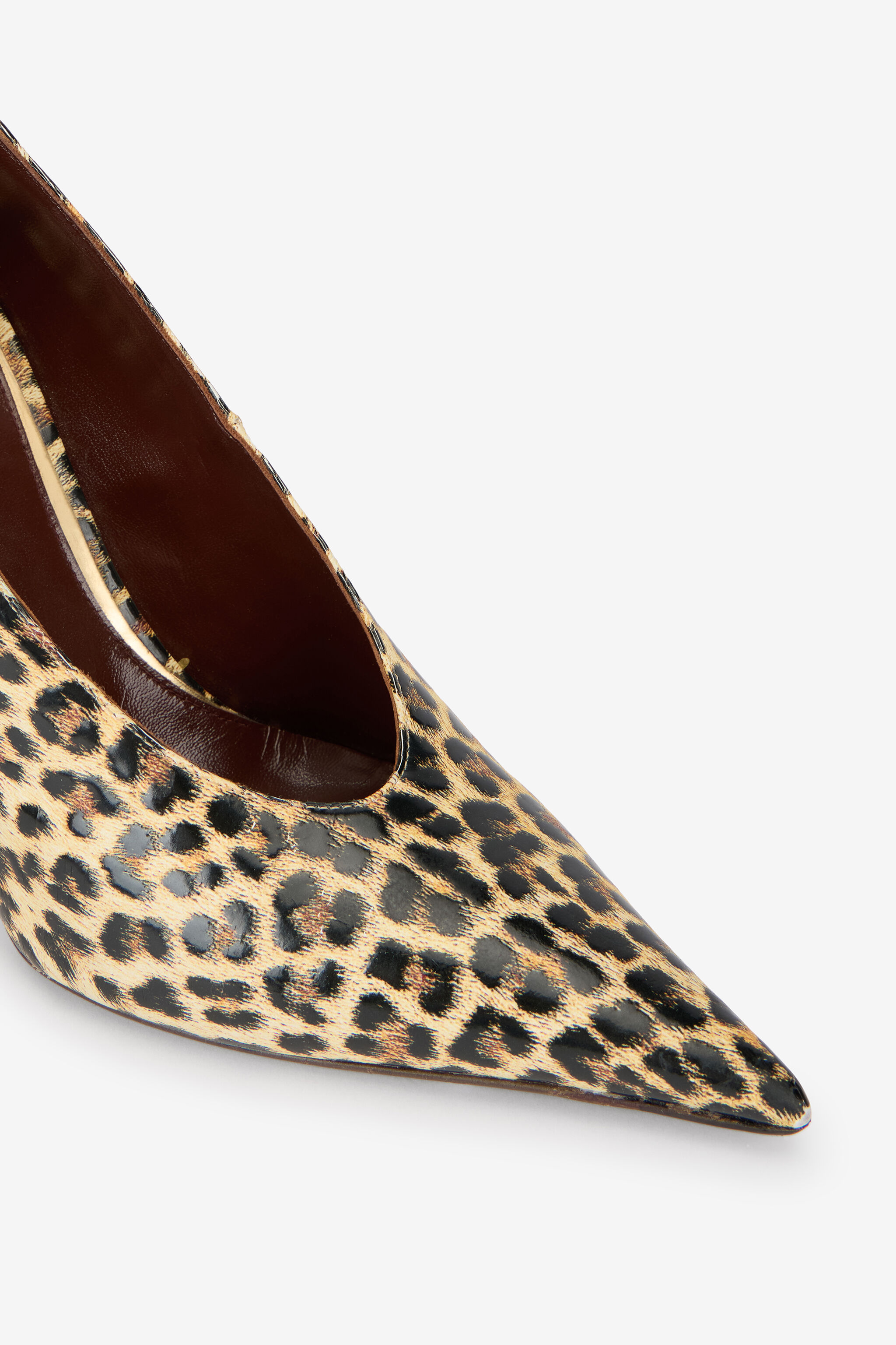 RC Pumps aus Leder mit Animal-Print und Schlangendetail NATURAL WKS009-PZS02