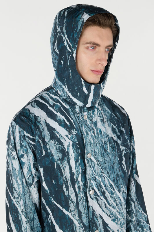 RC Bomberjacke mit Rubane-Print Dunkelblau URT461-5RN22