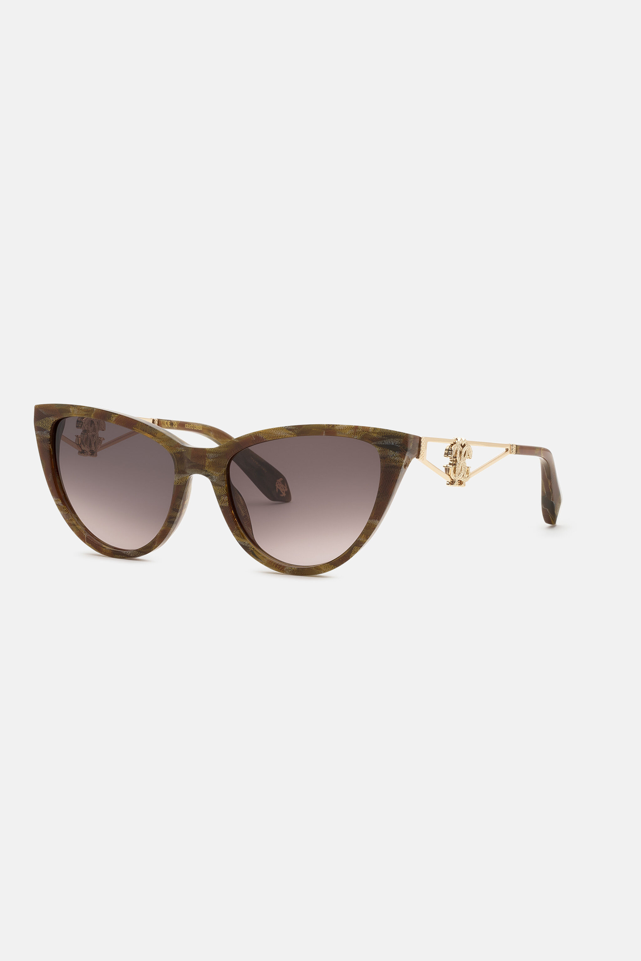 RC Cat-eye sunglasses BROWN STONE EFFECT VALD13-ID251