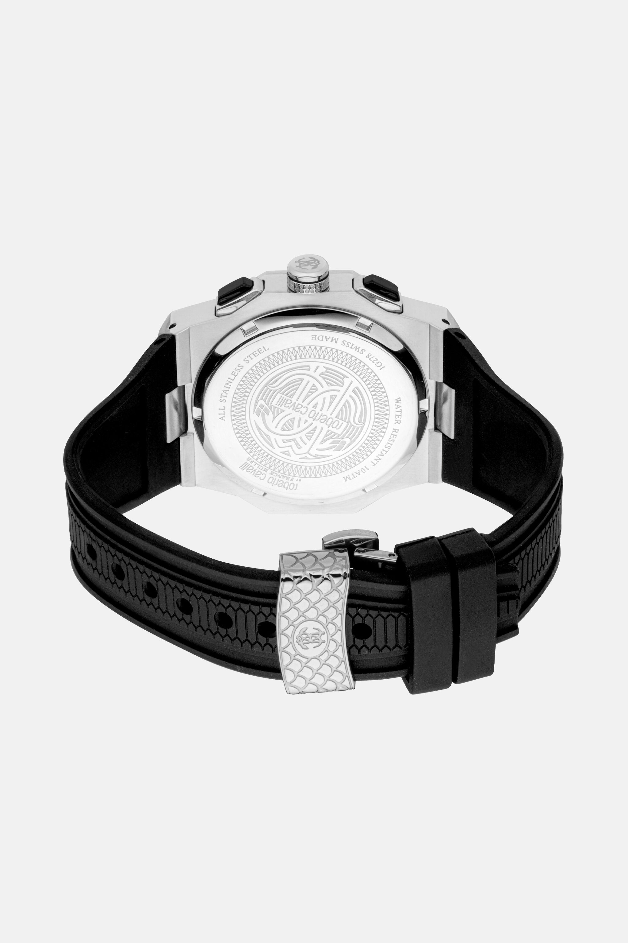 RC Cronografo da Uomo Roberto Cavalli by Franck Muller BLACK SILVER VALG21-IG404