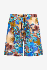 RC Swim shorts with Hawaii print Orange SRT260-CDI84