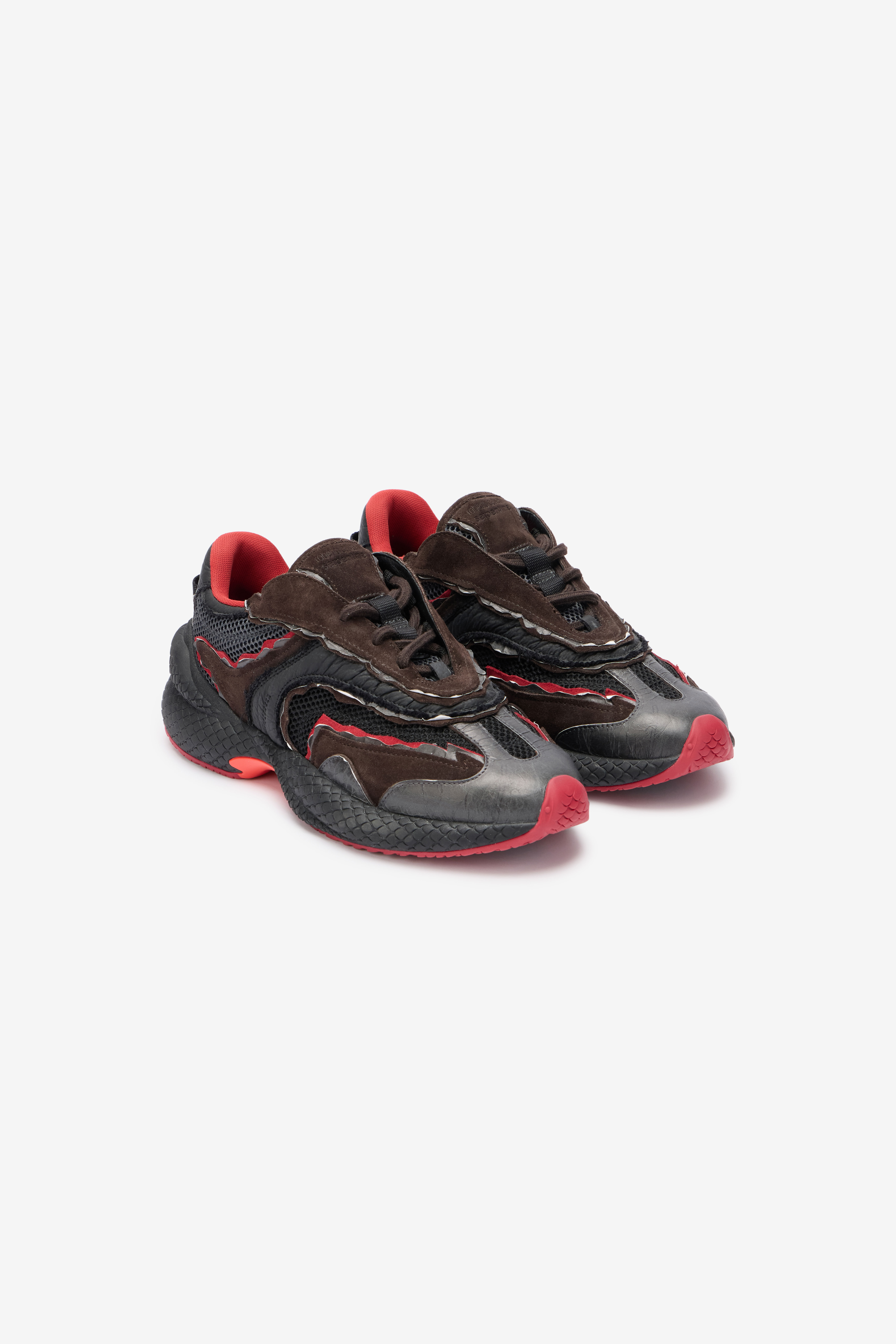 RC Serpentine Sneaker NERO/ROSSO VQS200-PZS69