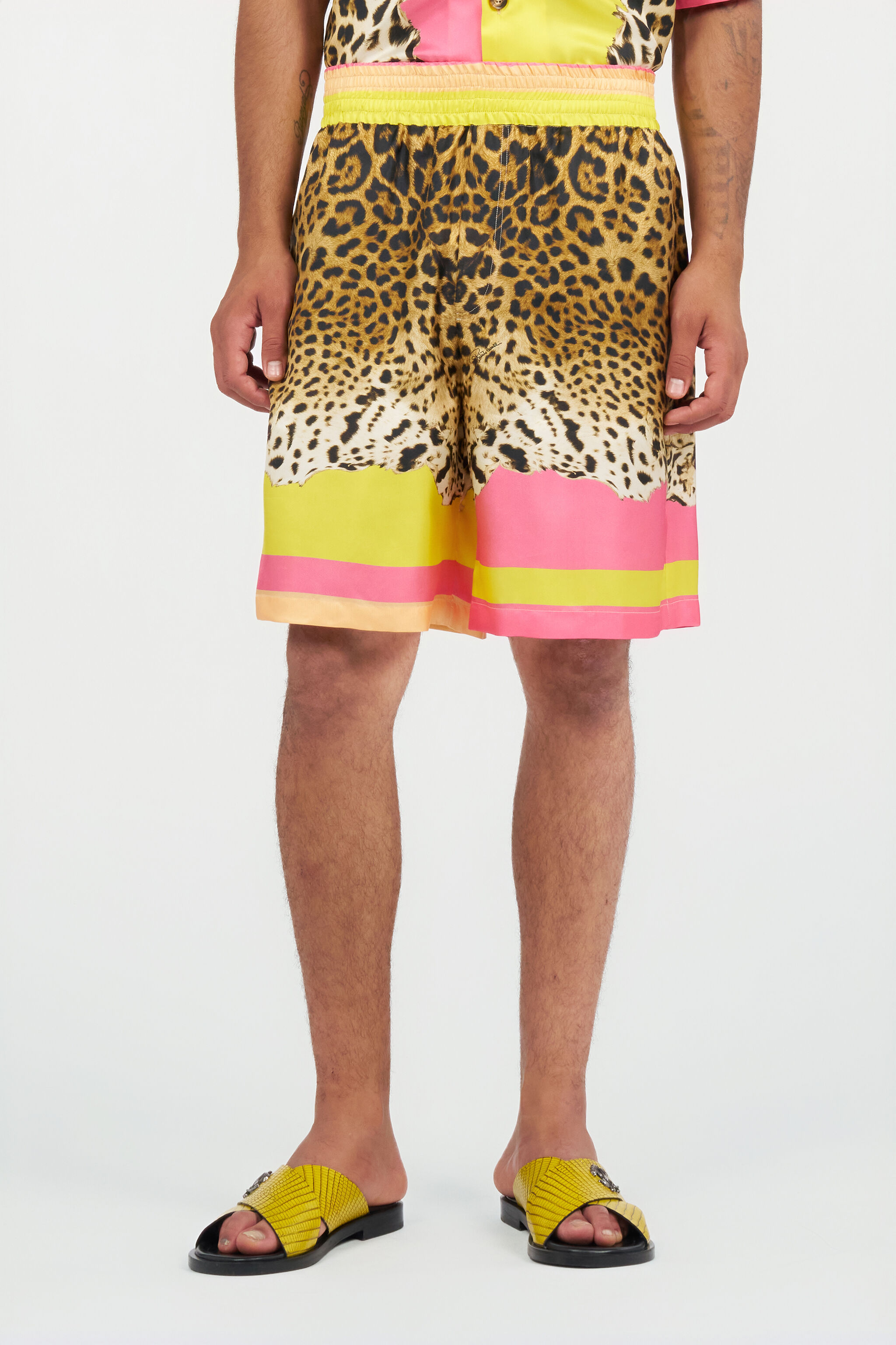 RC Bermudas de Seda con Estampado Cavalli Pop MULTICOLOR WNT271-4QR33