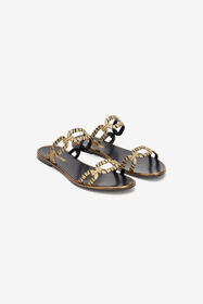 RC Gold And Black Sandals BLACK/GOLD WKS007-PA064