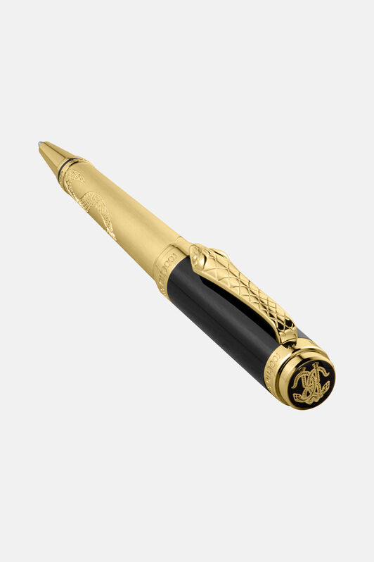 RC Roberto Cavalli Serpentine Kugelschreiber GOLD BLACK VALG01-IG257
