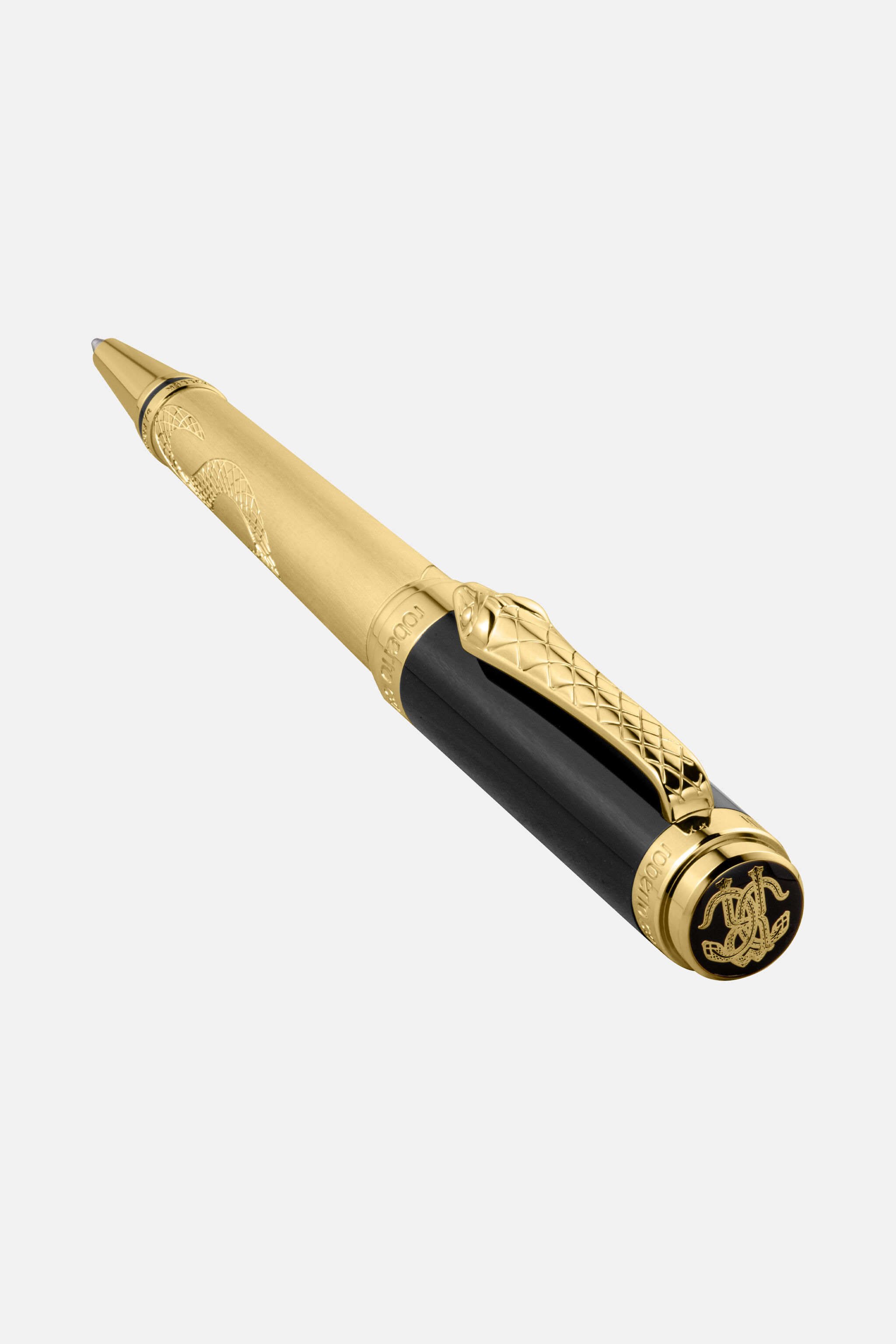 RC Roberto Cavalli Serpentine Kugelschreiber GOLD BLACK VALG01-IG257