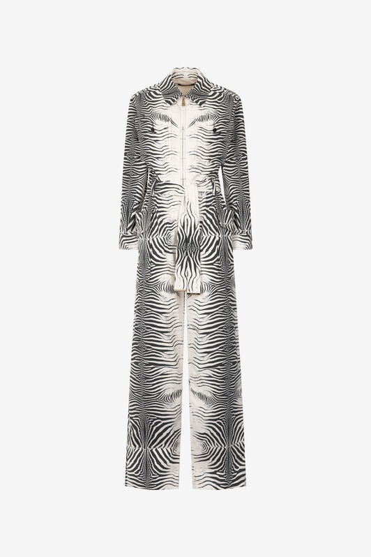 RC Jumpsuit mit Print Zebra Schwarz/Weiß UKT100-3AN49