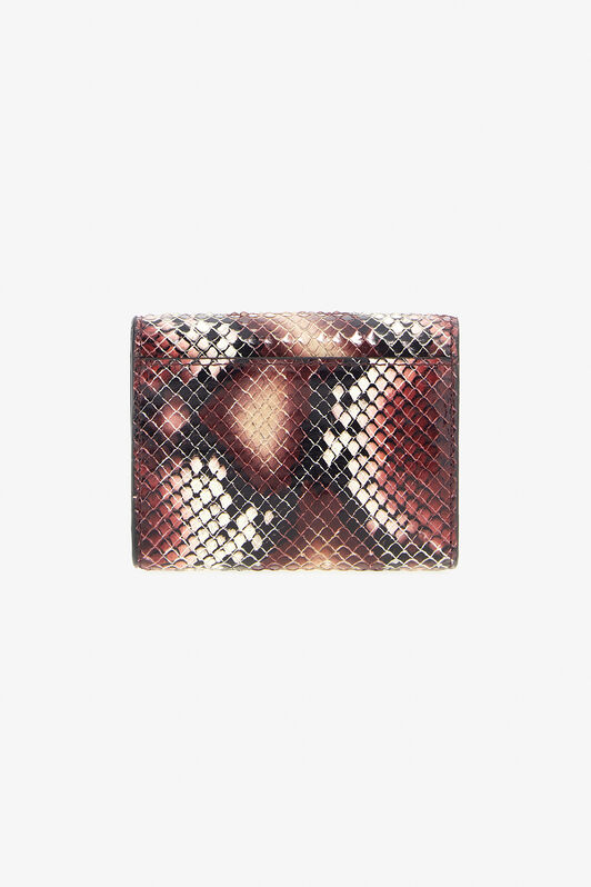 RC Cartera pequeña de piel estampada con logotipo Morado TKA002-PZ02S
