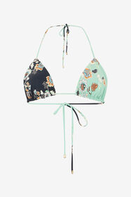 RC Top de Bikini Estampado Kimono GREEN/BLACK XQW012-HVT25